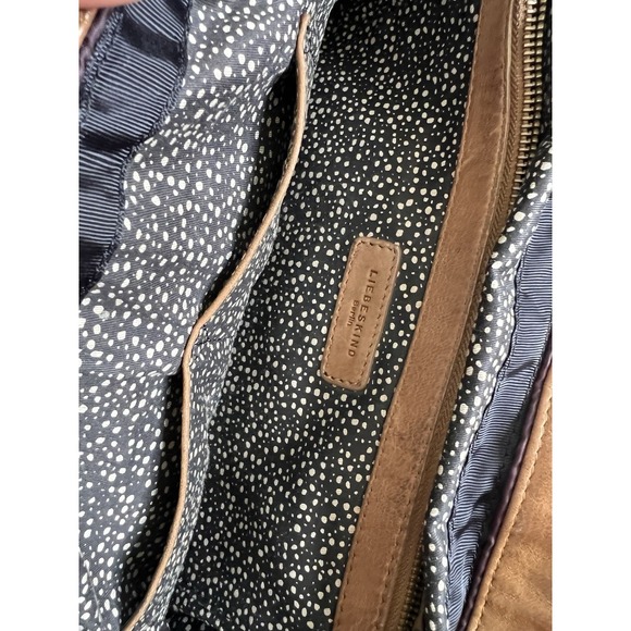 Liebeskind Berlín Women's Soft Pebble Leather Shoulder Satchel Bag Brown - Picture 11 of 16